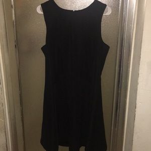 Black flare dress